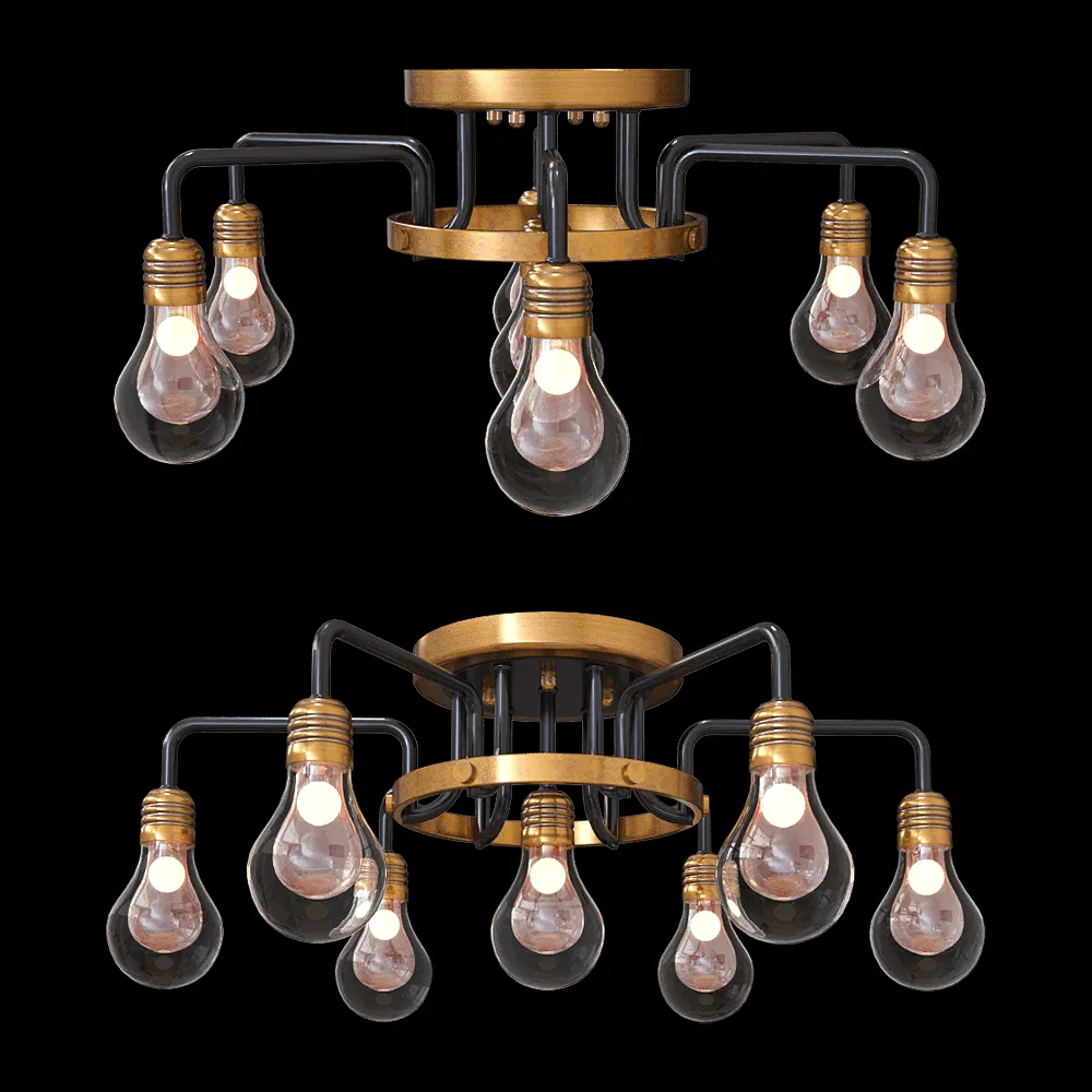 Odeon Light – Chandelier Alonzo 3983/7C 3ds Max