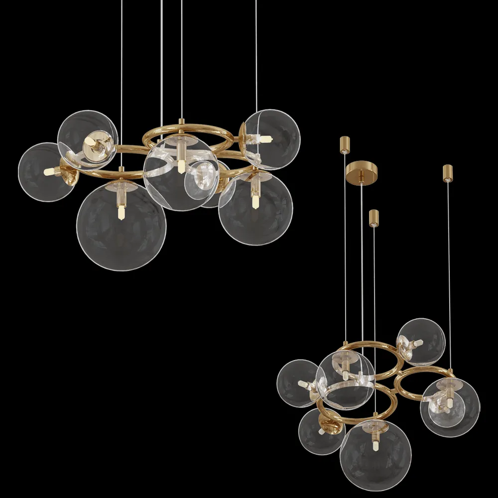Odeon Light – Chandelier Nuvola 4276/7 3ds Max