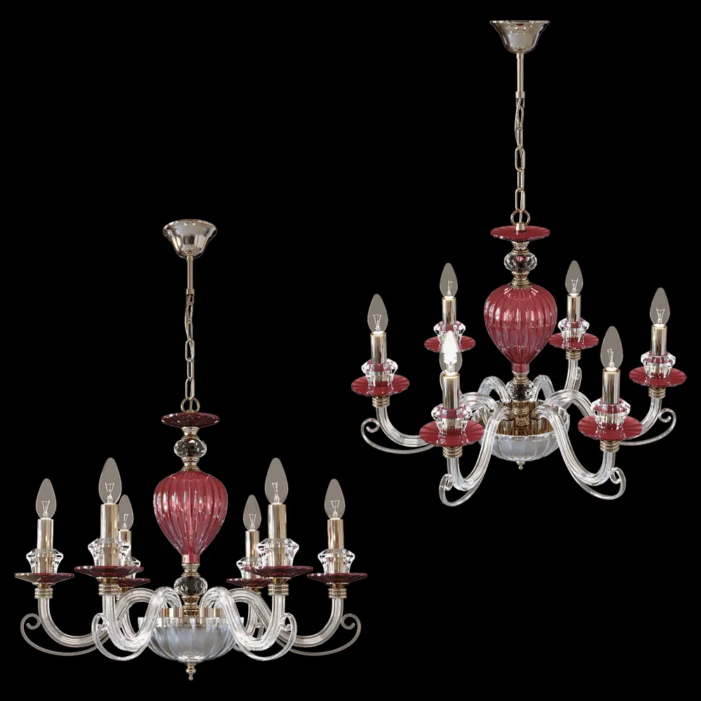 Odeon Light – Chandelier Siena 3929/6 3ds Max