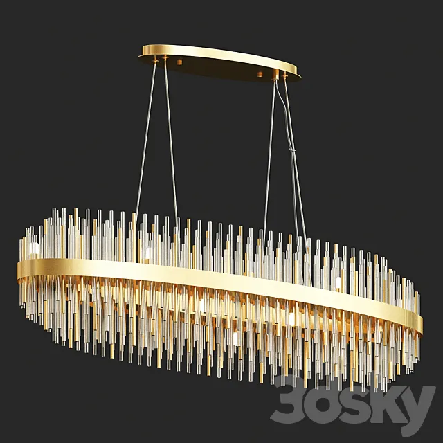 Odeon Light Ida Oval Chandelier 3DS Max Model