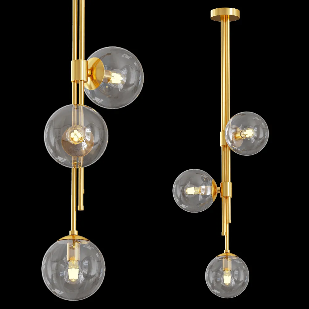 Odeon Light – Pendant lamp Brazeri 4799/3 3ds Max
