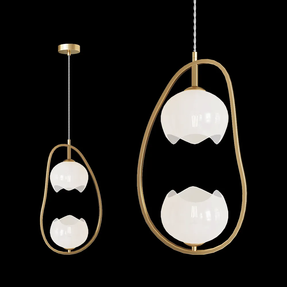 Odeon Light – Pendant lamp Waterlily 4873/2 3ds Max