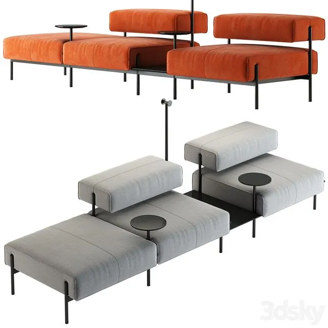 OFFECCT Lusy Sofa System 3dsMax Model