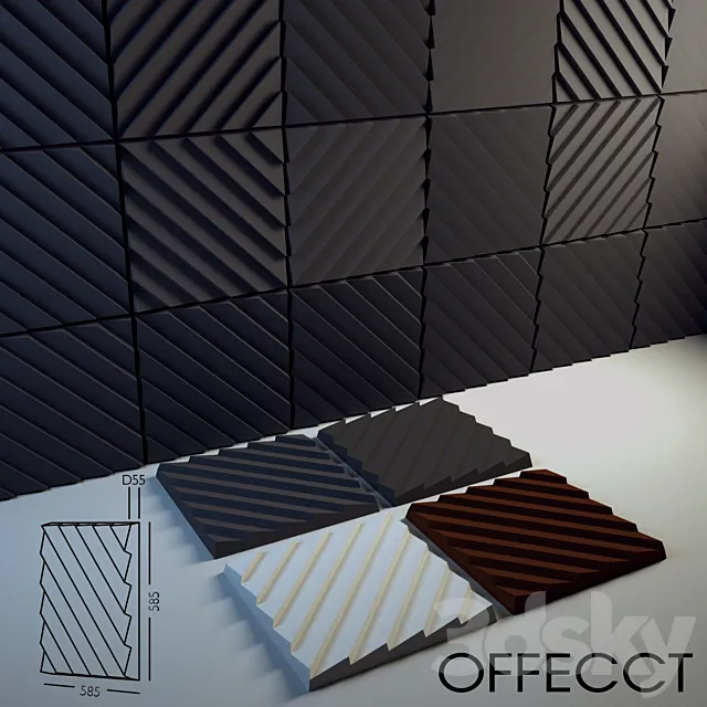 Offecct Stripes 3DS Max Model