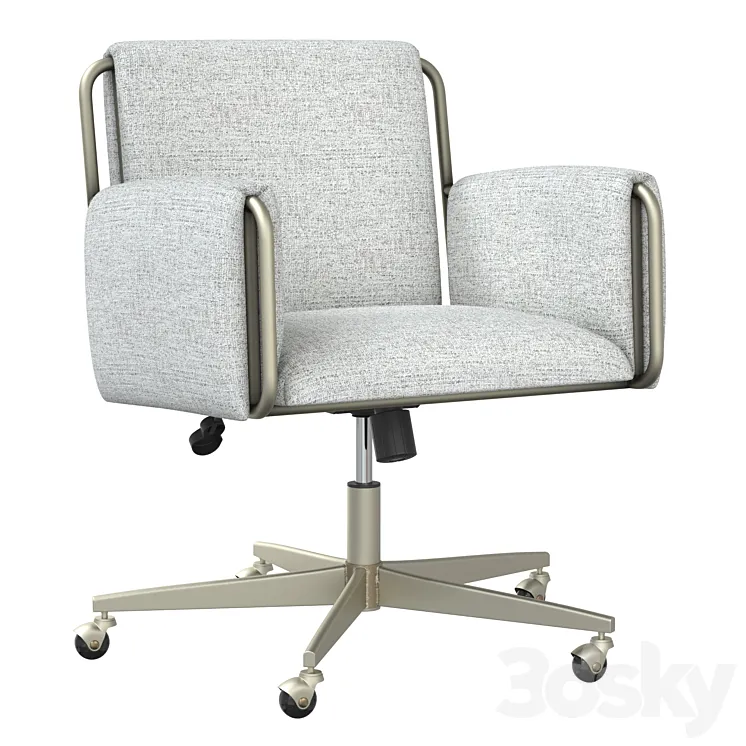 Office chair Caterina Gray chair 3DS Max