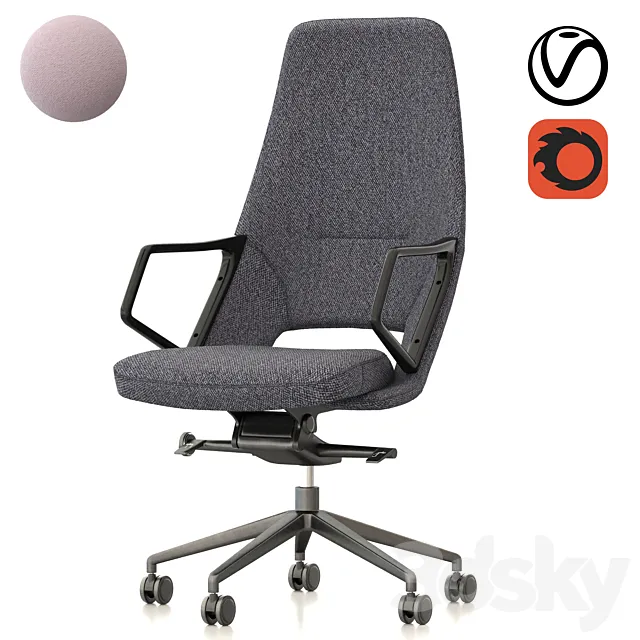 Office chair GT RACER X-1805-1 FABRIC 3ds Max