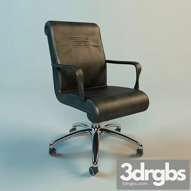 Office Chair Leather Black 3dsmax Download