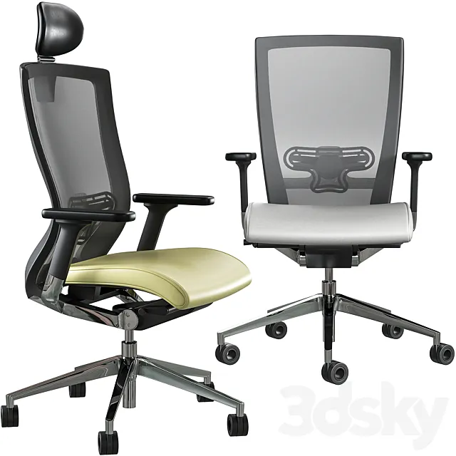 Office chair Milani X-chair 3ds Max