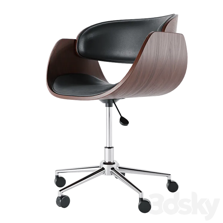 Office chair on wheels Zoran 3DS Max Model