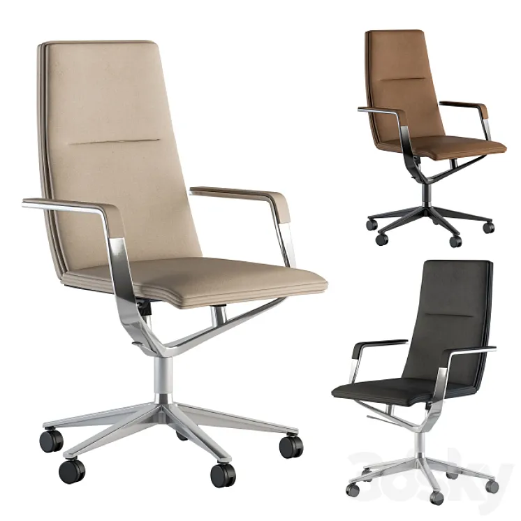 Office Chair Set 10 3DS Max