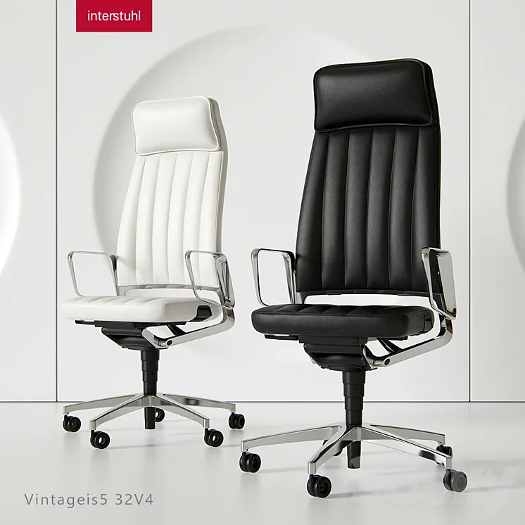 Office chair VINTAGEis5 32V4 3DS Max