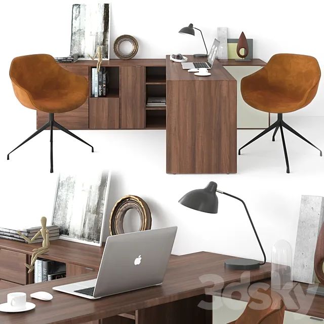 Office Copenhagen BoConcept 3ds Max