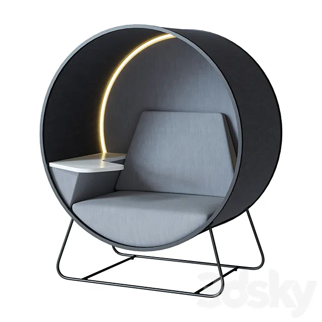 Office cubicle Connection Kuppel 3ds Max