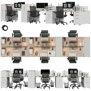 Office Desk – Table – 3D – 012