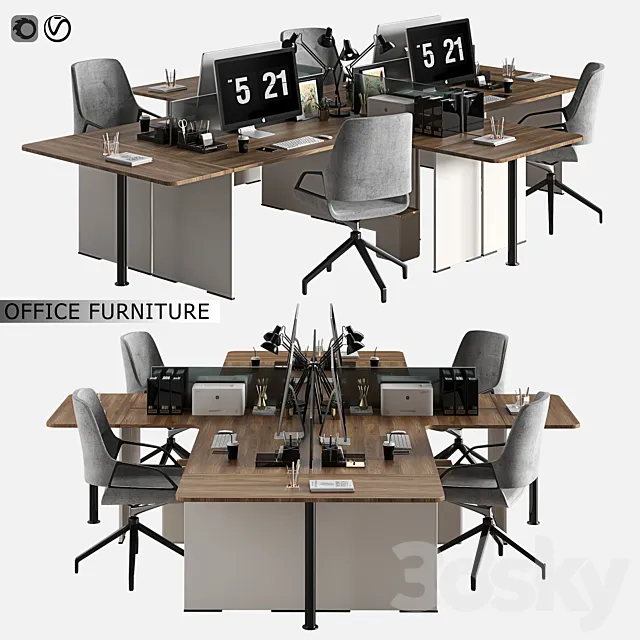 office furniture 07 3DSMax File