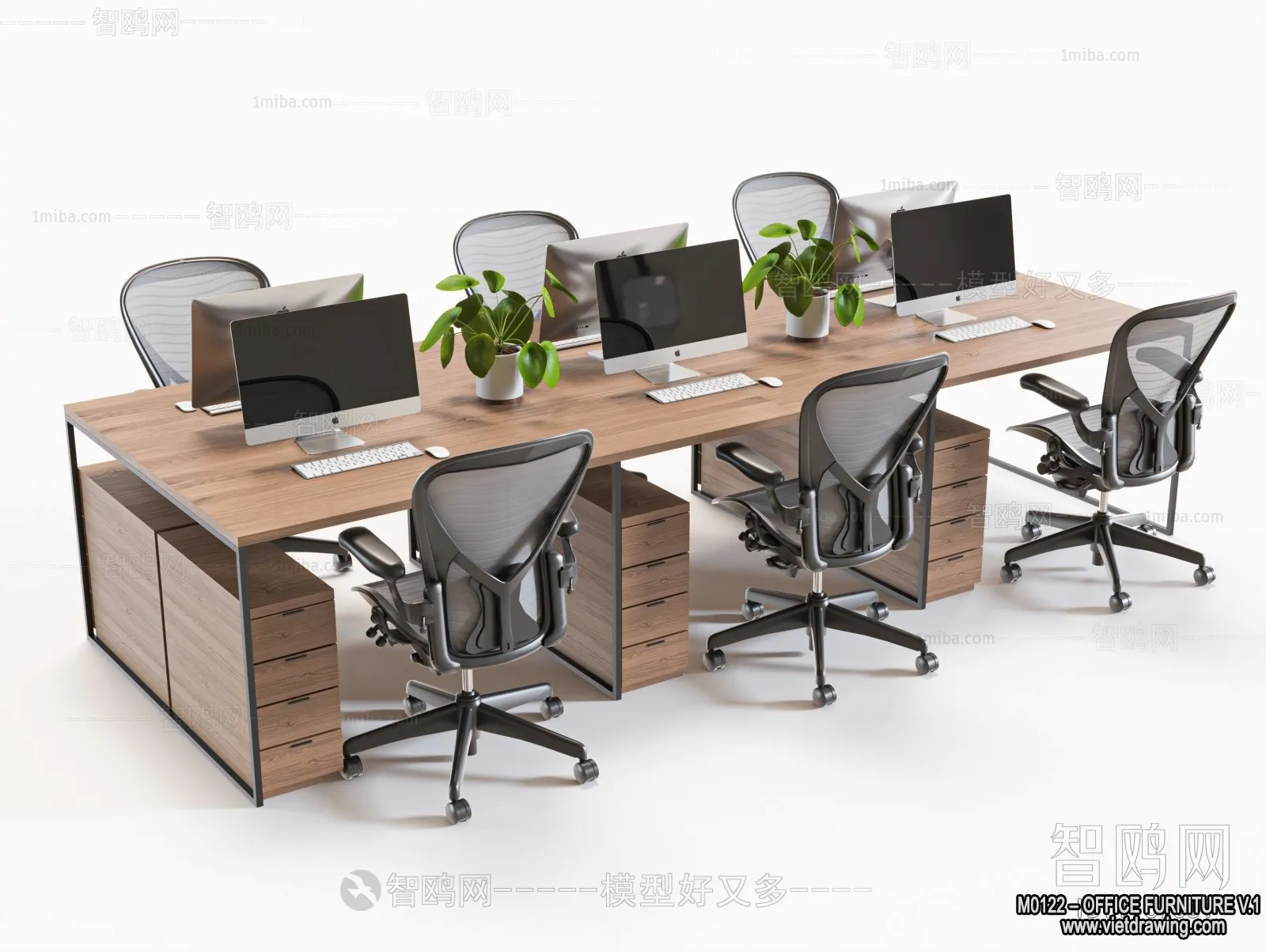 Office Furniture – 3D Models – Modern Style – 001