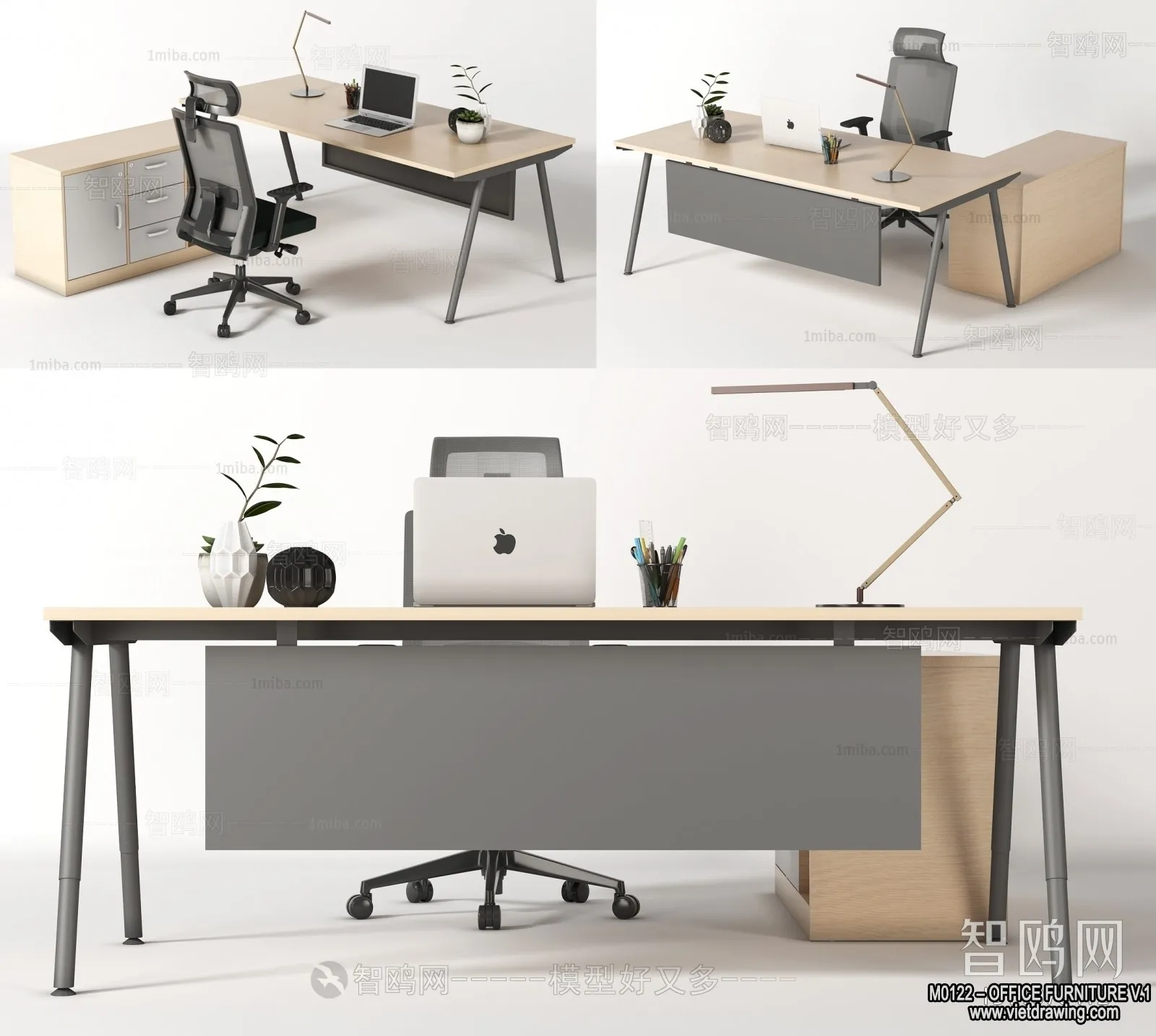 Office Furniture – 3D Models – Modern Style – 002