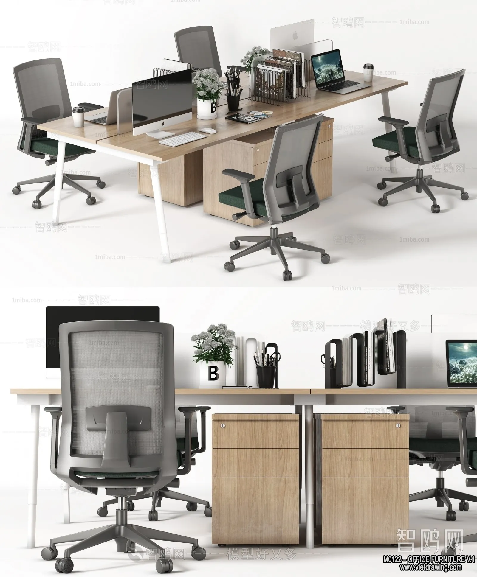 Office Furniture – 3D Models – Modern Style – 004