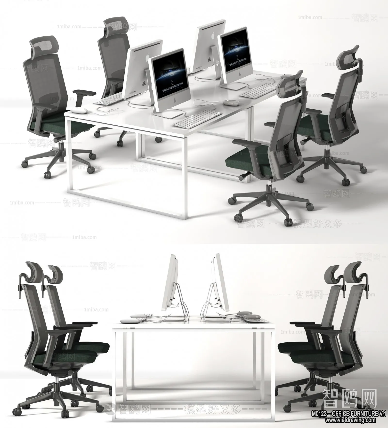 Office Furniture – 3D Models – Modern Style – 006