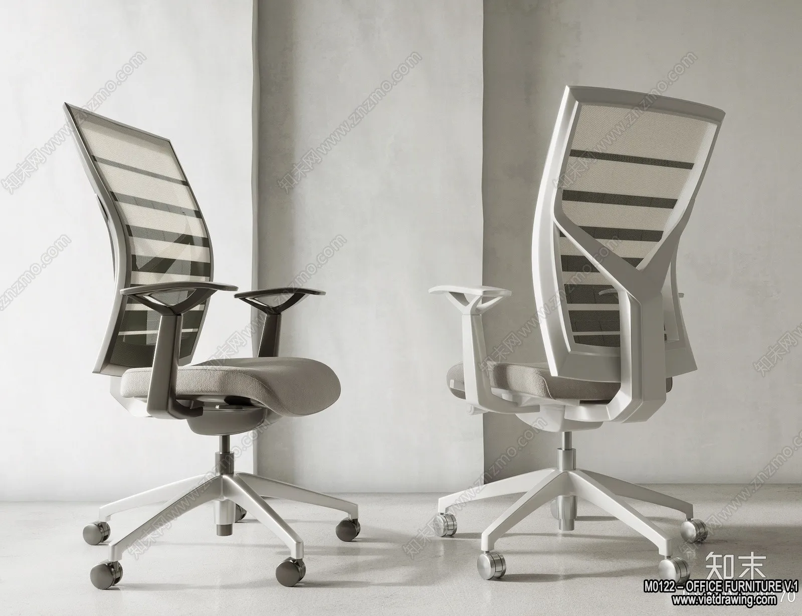 Office Furniture – 3D Models – Modern Style – 014