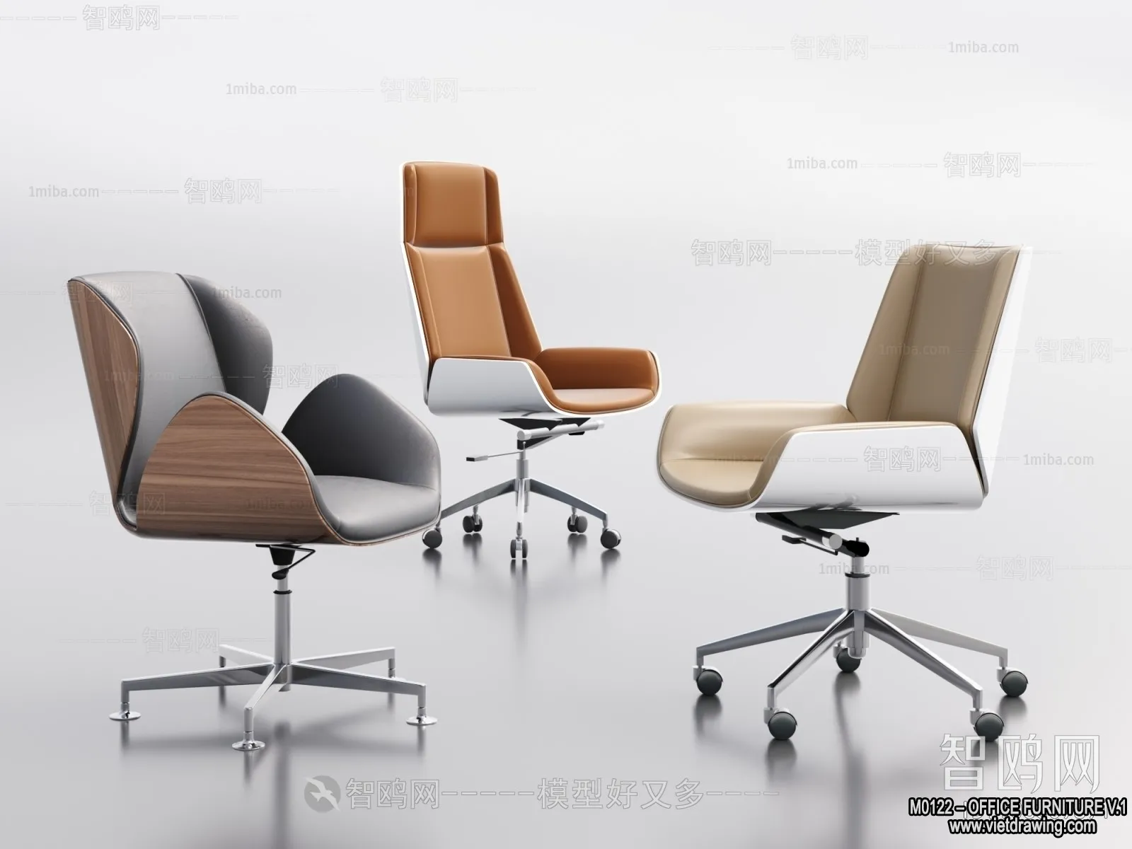 Office Furniture – 3D Models – Modern Style – 020