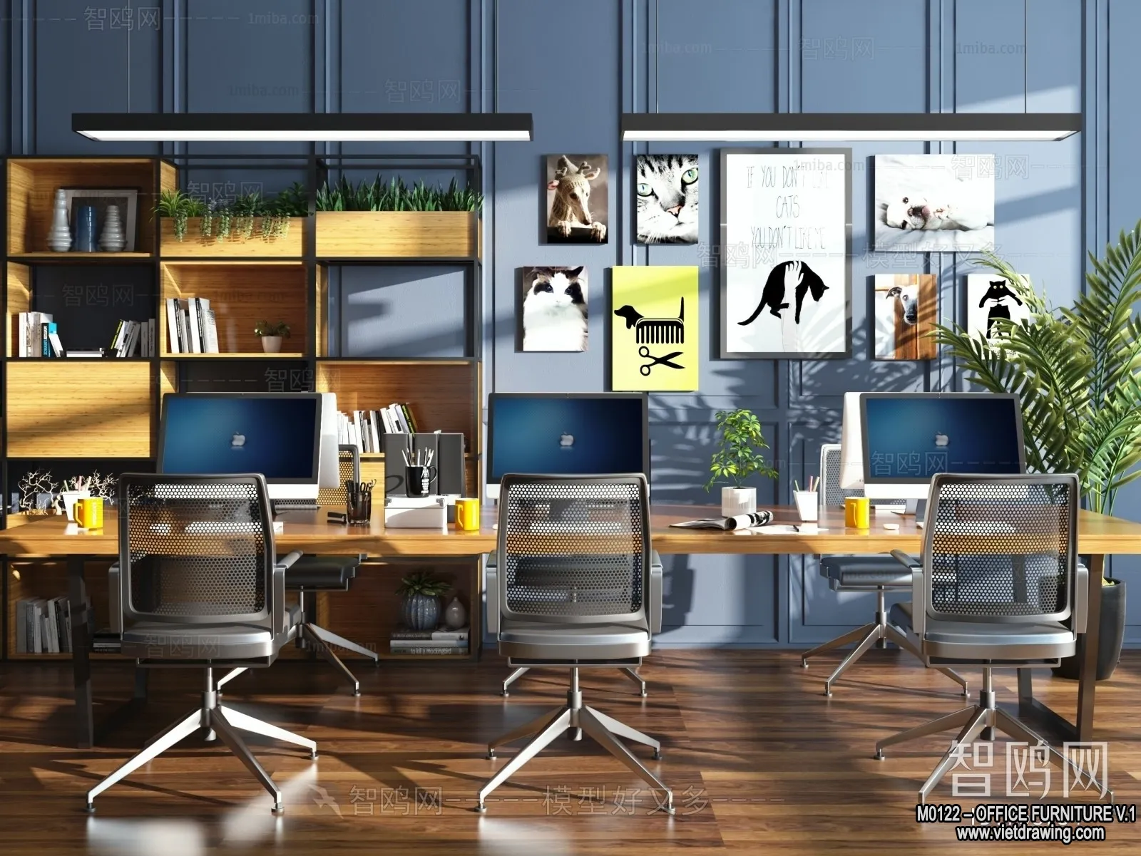 Office Furniture – 3D Models – Modern Style – 021