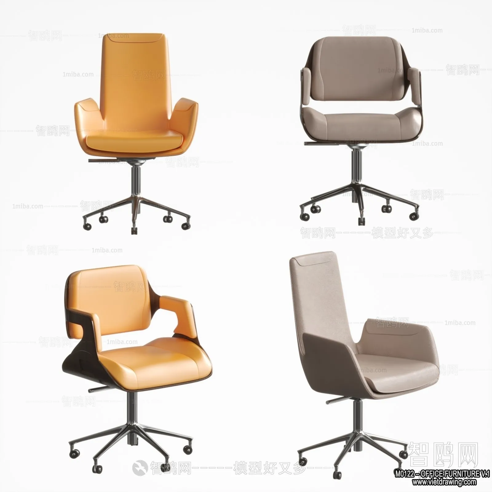 Office Furniture – 3D Models – Modern Style – 027