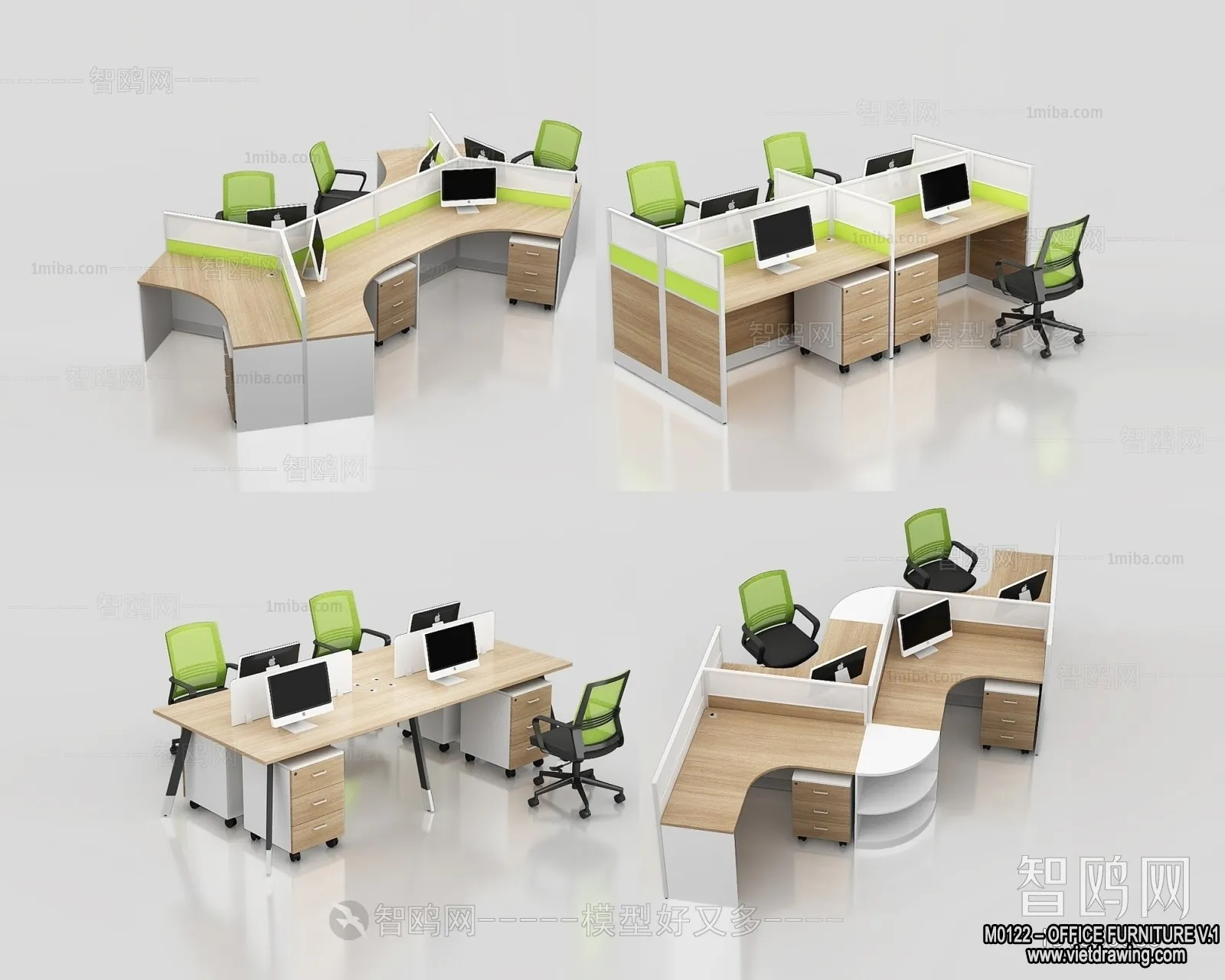 Office Furniture – 3D Models – Modern Style – 032