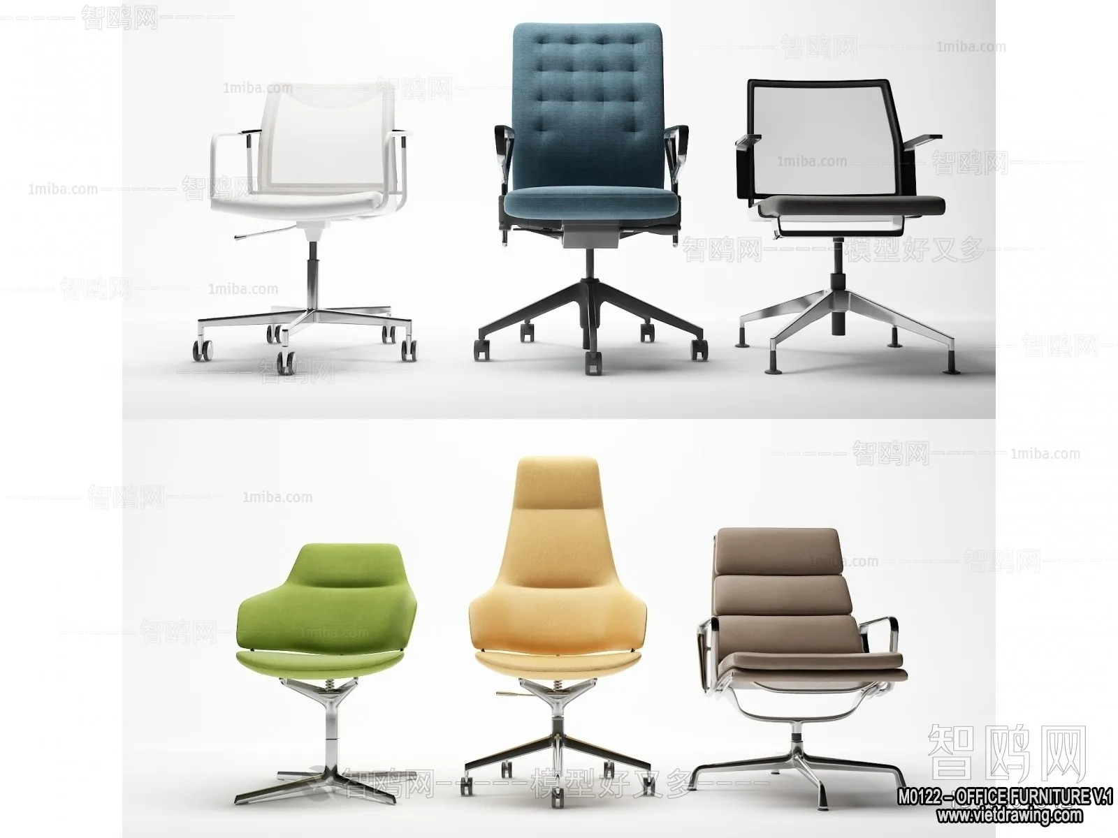 Office Furniture – 3D Models – Modern Style – 045