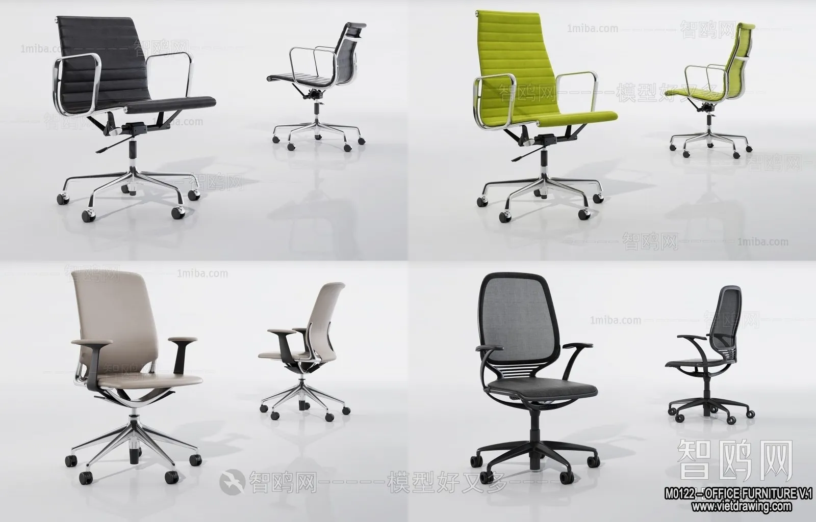 Office Furniture – 3D Models – Modern Style – 046