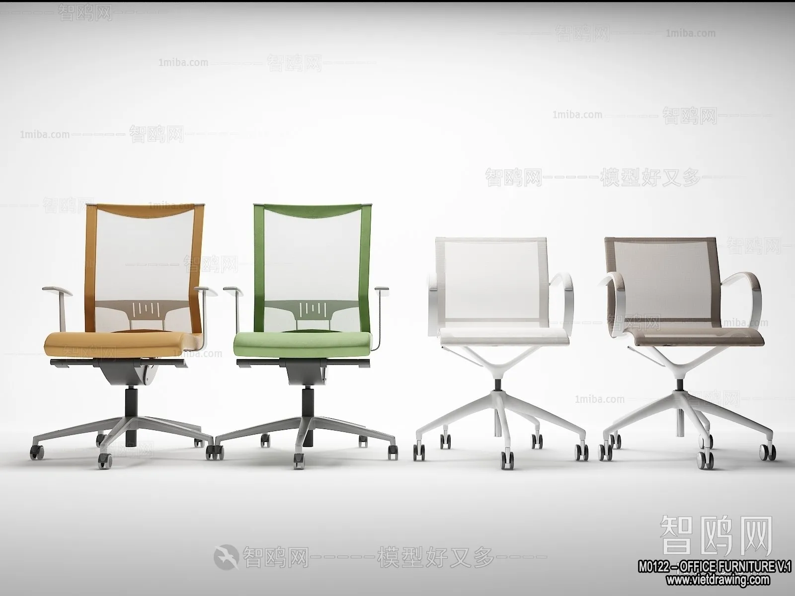 Office Furniture – 3D Models – Modern Style – 047