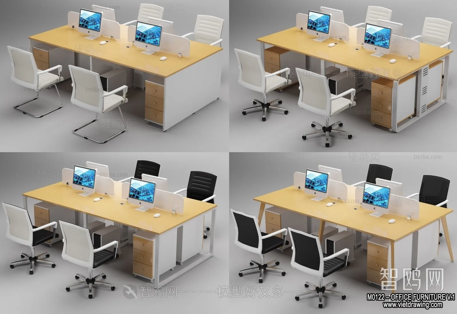 Office Furniture – 3D Models – Modern Style – 109