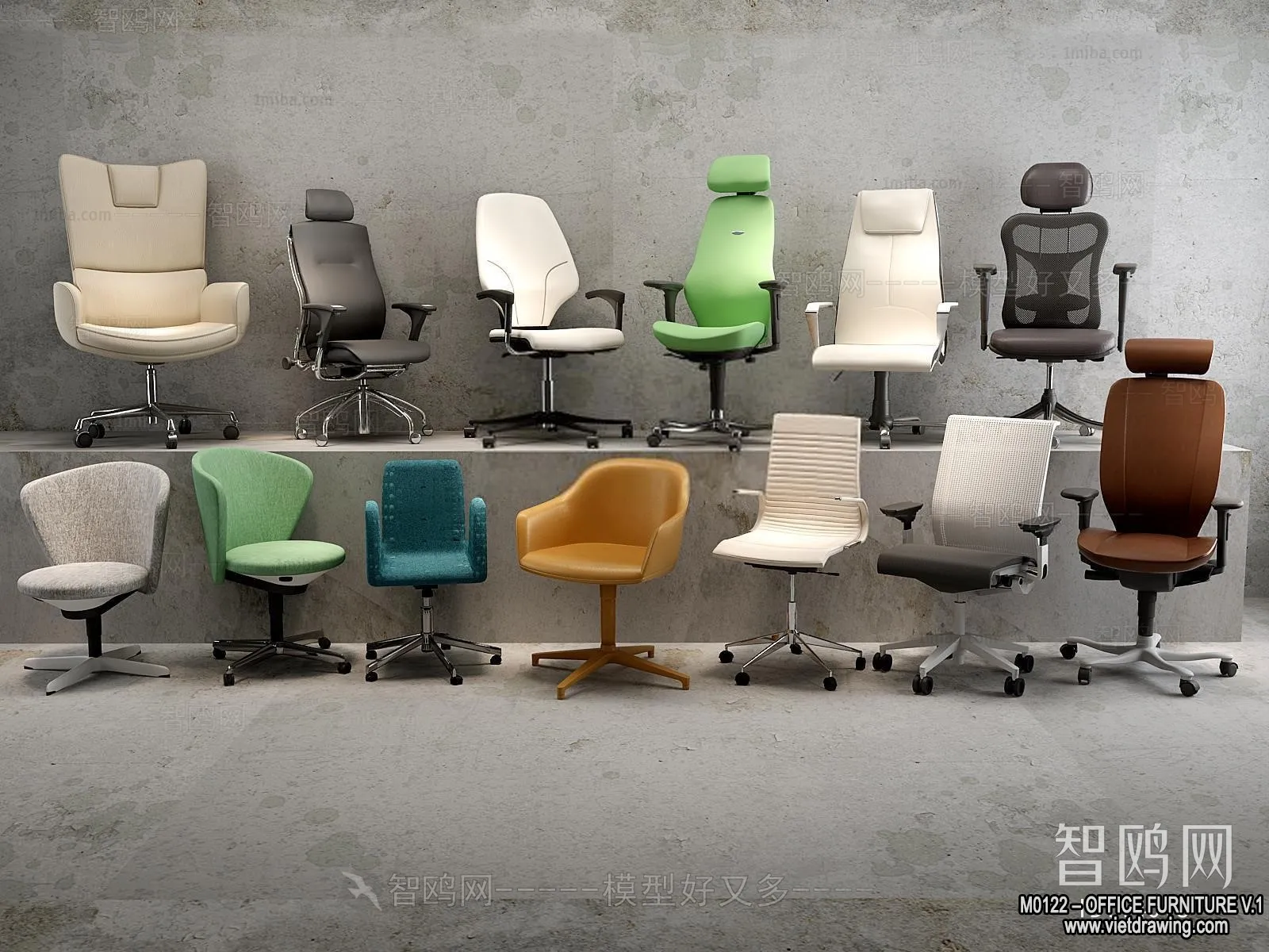 Office Furniture – 3D Models – Modern Style – 114