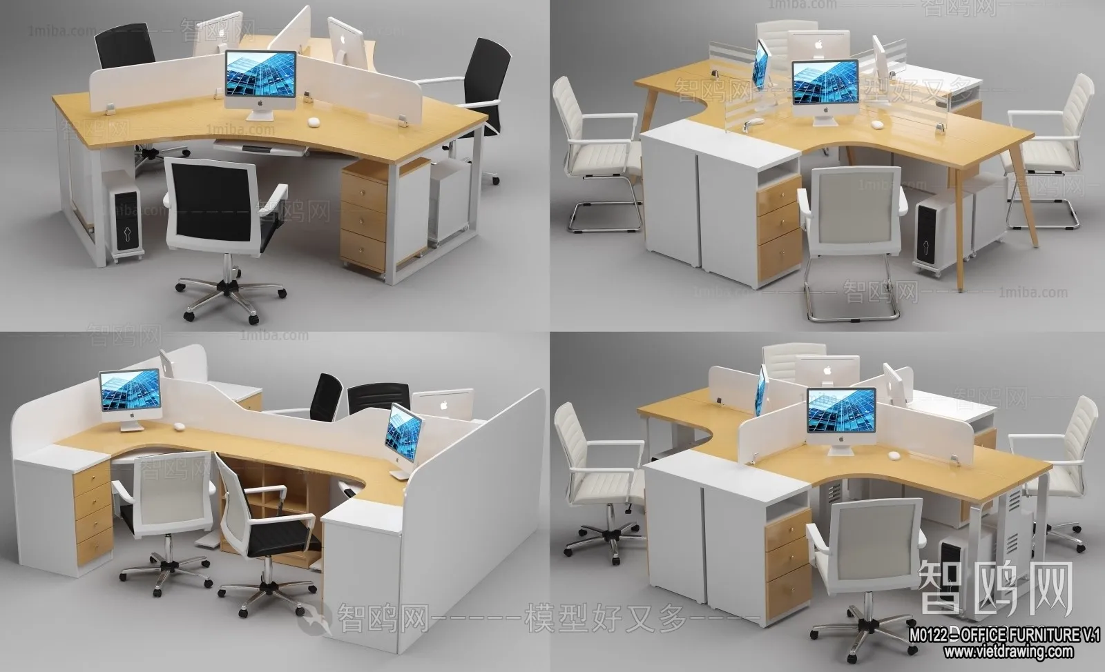 Office Furniture – 3D Models – Modern Style – 120