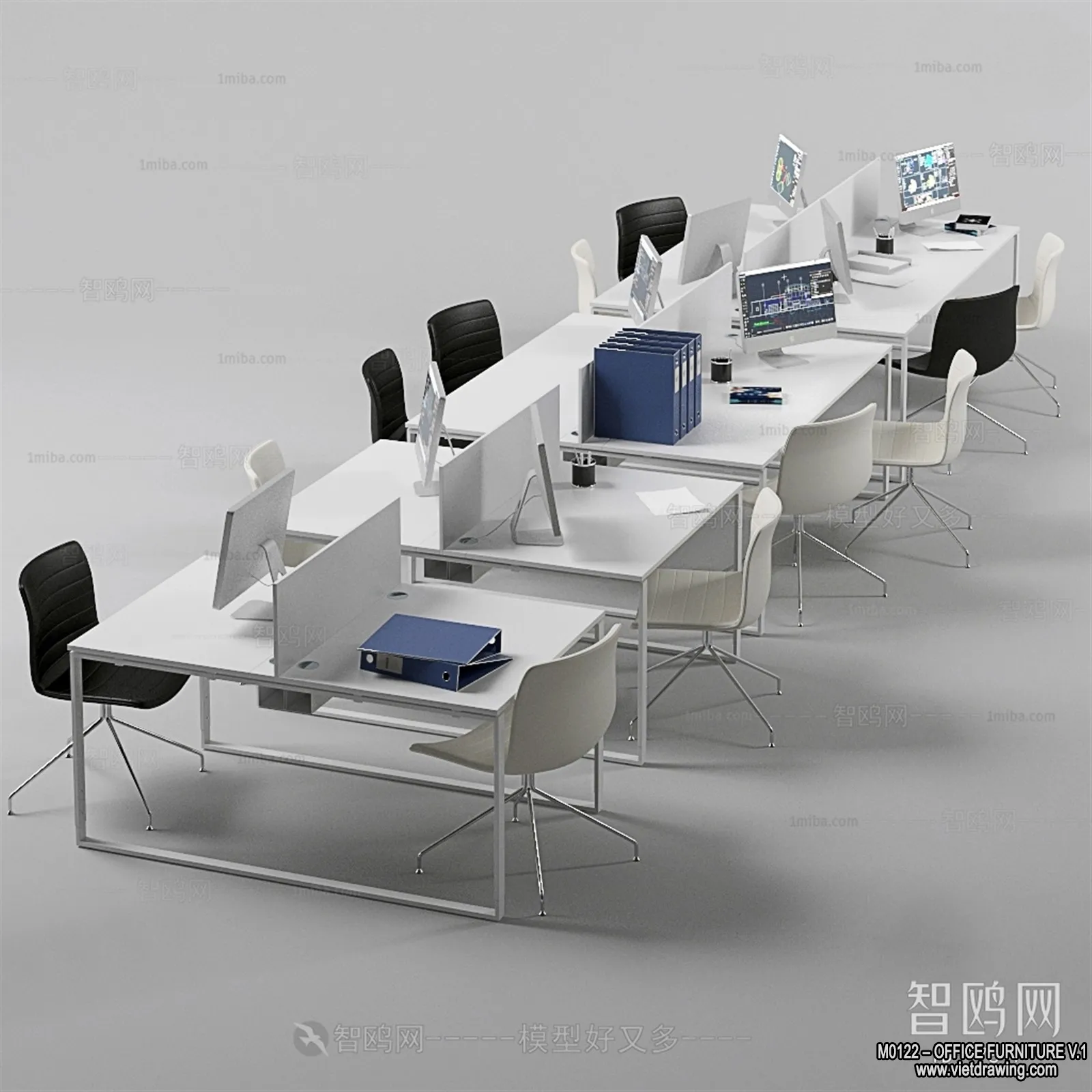 Office Furniture – 3D Models – Modern Style – 129