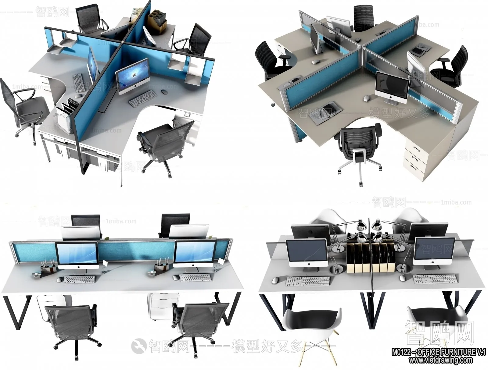 Office Furniture – 3D Models – Modern Style – 132