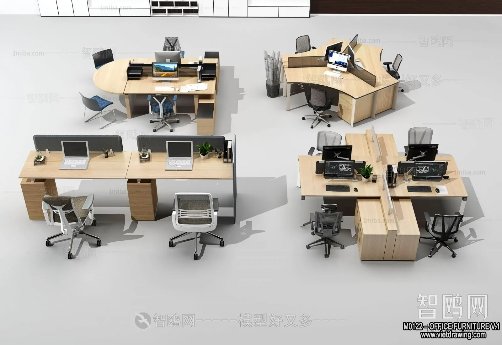 Office Furniture – 3D Models – Modern Style – 137