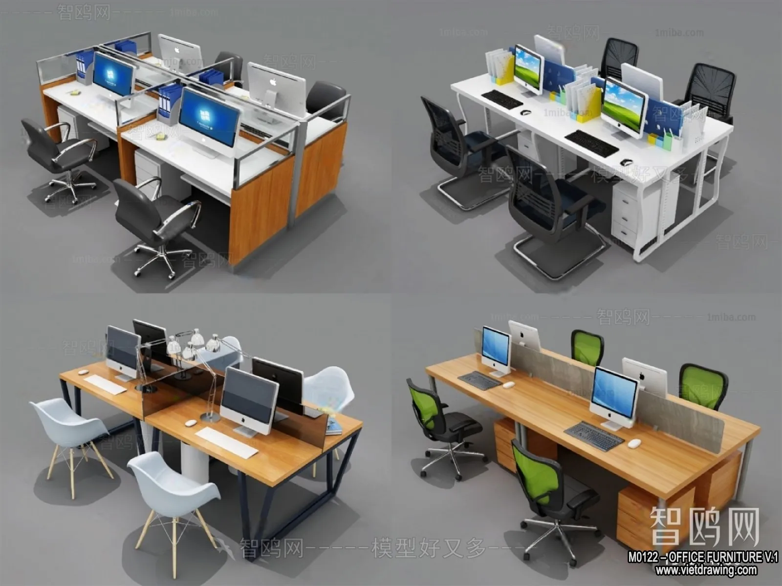 Office Furniture – 3D Models – Modern Style – 141