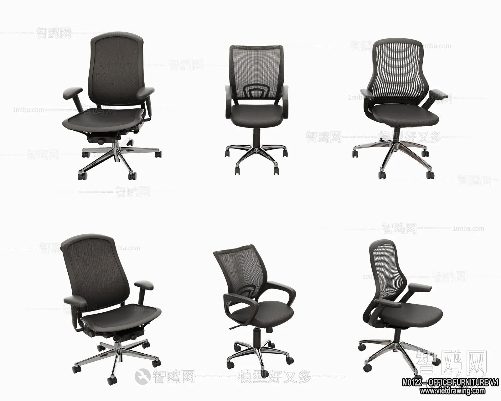 Office Furniture – 3D Models – Modern Style – 161