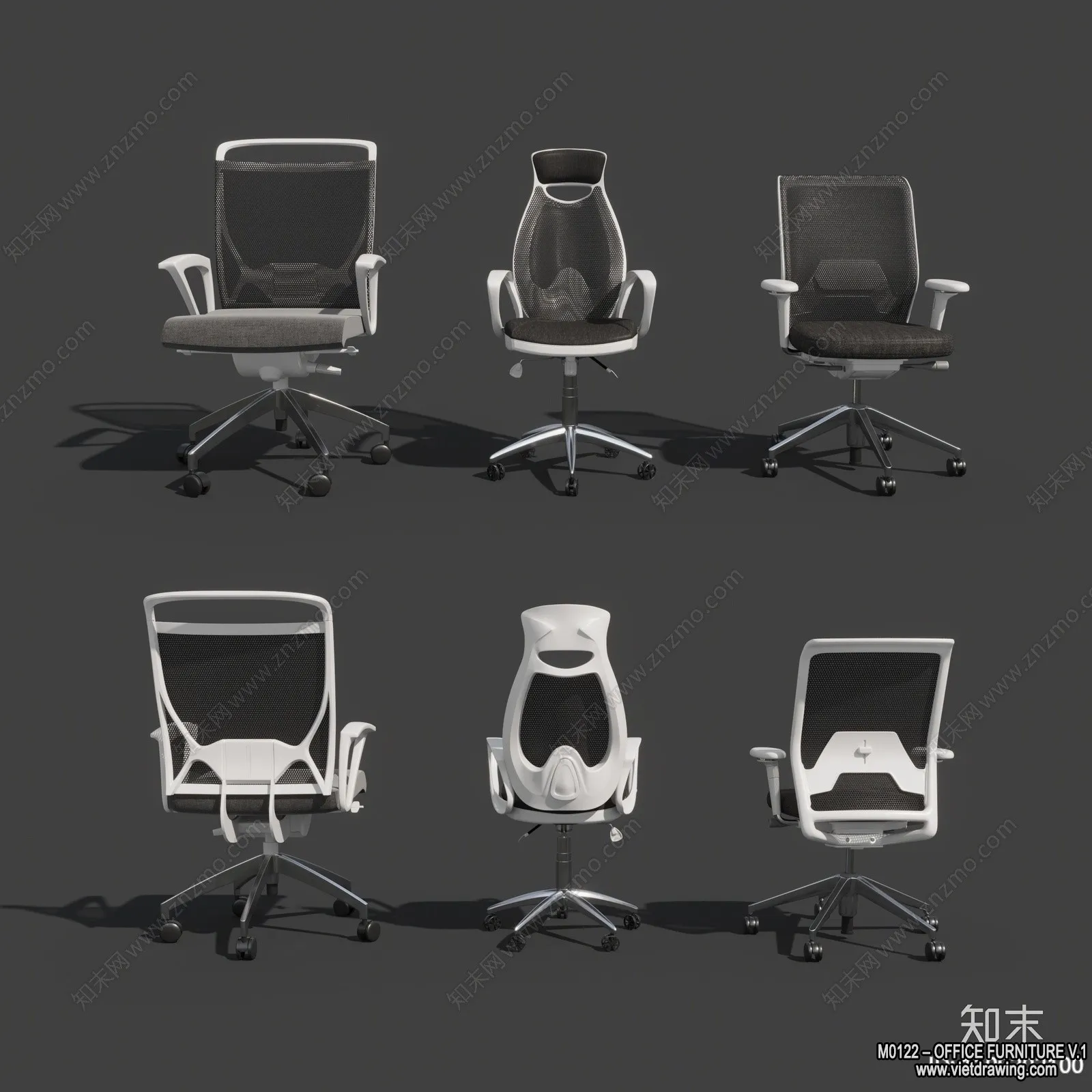 Office Furniture – 3D Models – Modern Style – 172