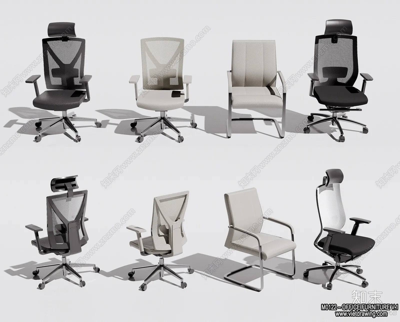 Office Furniture – 3D Models – Modern Style – 177