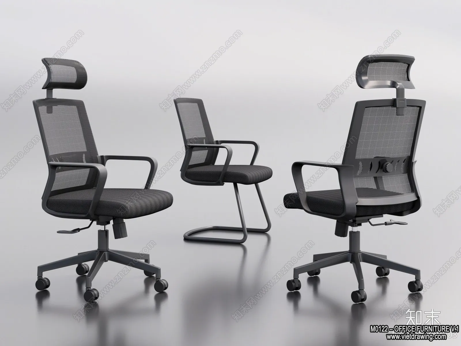 Office Furniture – 3D Models – Modern Style – 182