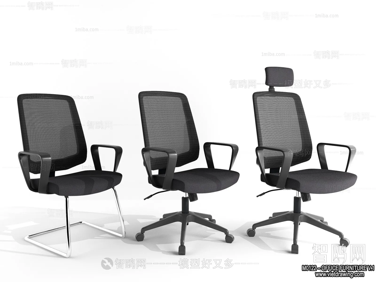 Office Furniture – 3D Models – Modern Style – 194