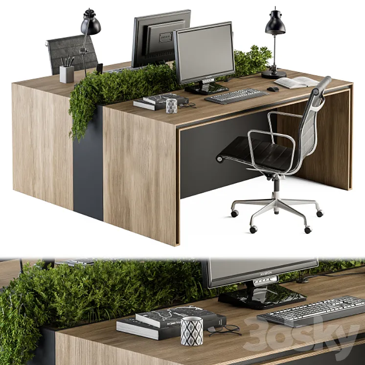 Office Furniture – employee Set 17 3DS Max