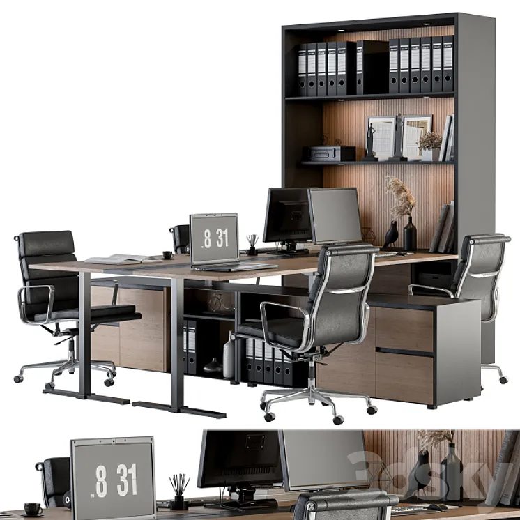 Office Furniture – employee Set 28 3DS Max