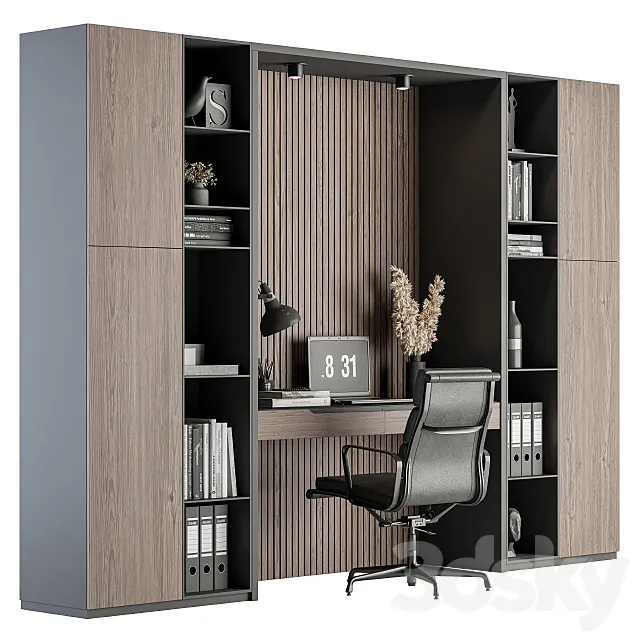 Office Furniture – Home Office 19 3DS Max Model