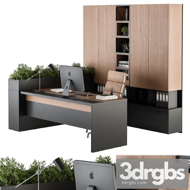 Office furniture l type wardrobe – manager set 32