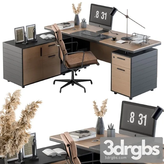 Office Furniture Manager Set 06 3dsmax Download