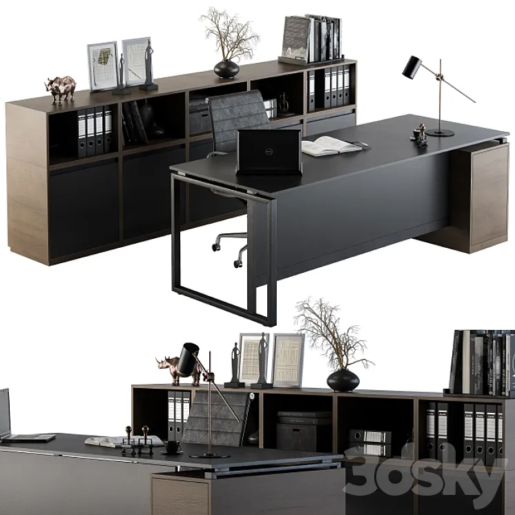 Office Furniture – Manager Set 07 3DS Max