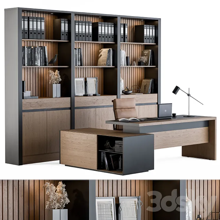 Office Furniture – Manager Set 09 3DS Max
